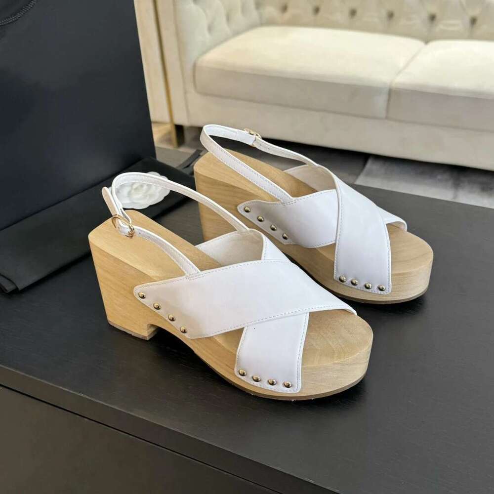 New Women Size34-41 Genuine Leather Sandals Super High Heels Rivet Pumps Flat Platform Designer Shoes atillas De Mujer