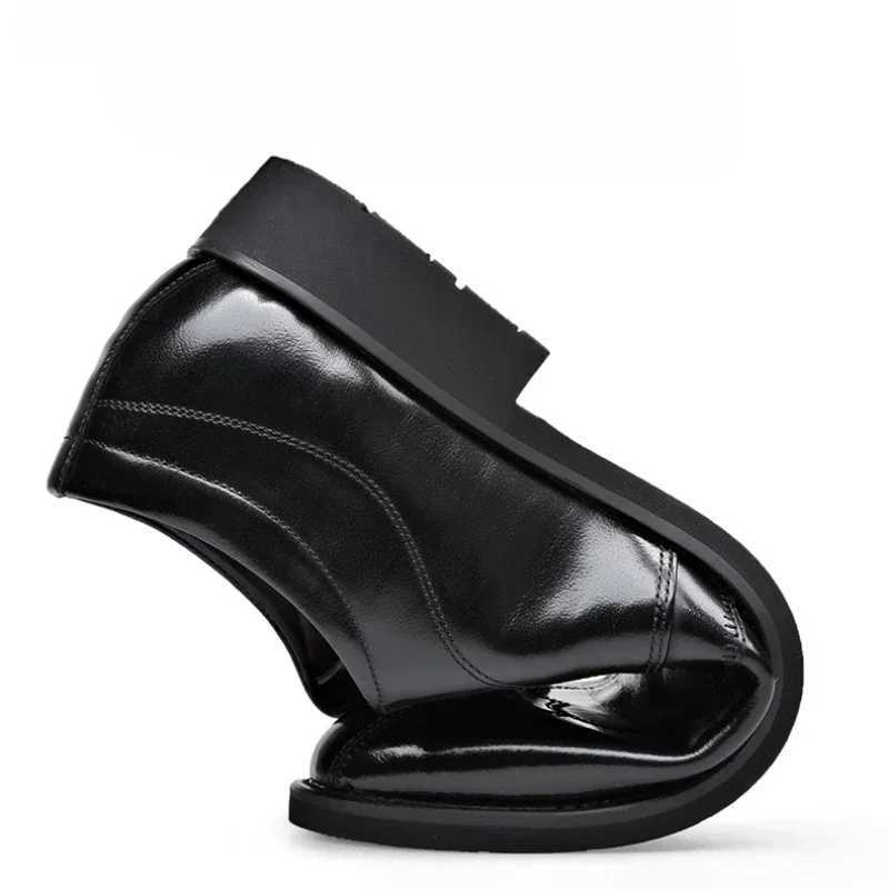 Business Men Shoes Patent Leather Man Brogues Shoes Fo Man Dress Shoe Loafers Pointed Toe Male Moccasins Plus Size Shoes for MenXJ251121