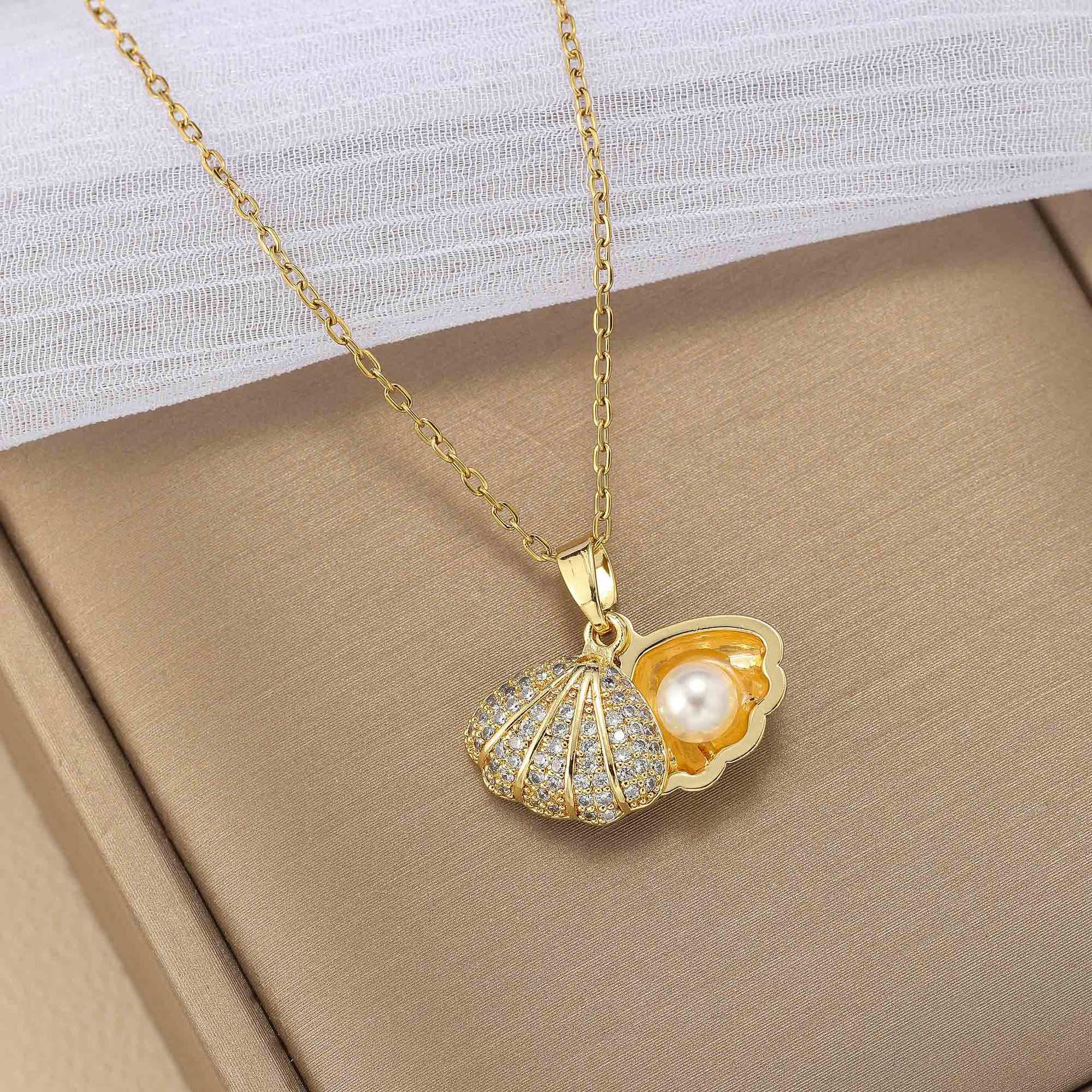 Pearl pendant ins collarbone chain moissanite chain designer necklace designer necklace for woman jewelry diamond chain luxury jewelry women mens neck - view 6