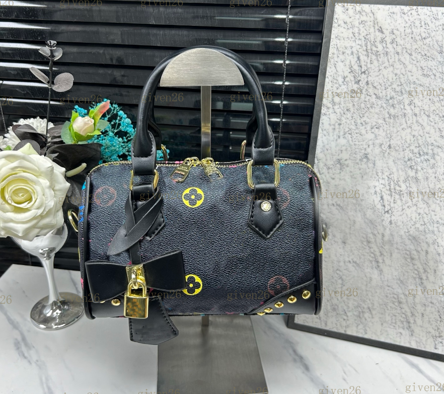 Top Designer Mini Nano Shoulder Bag Women Leather Denim Crossbody Luxury Brand Embossed Tote Purse Brown Flower classic fashion Handbag