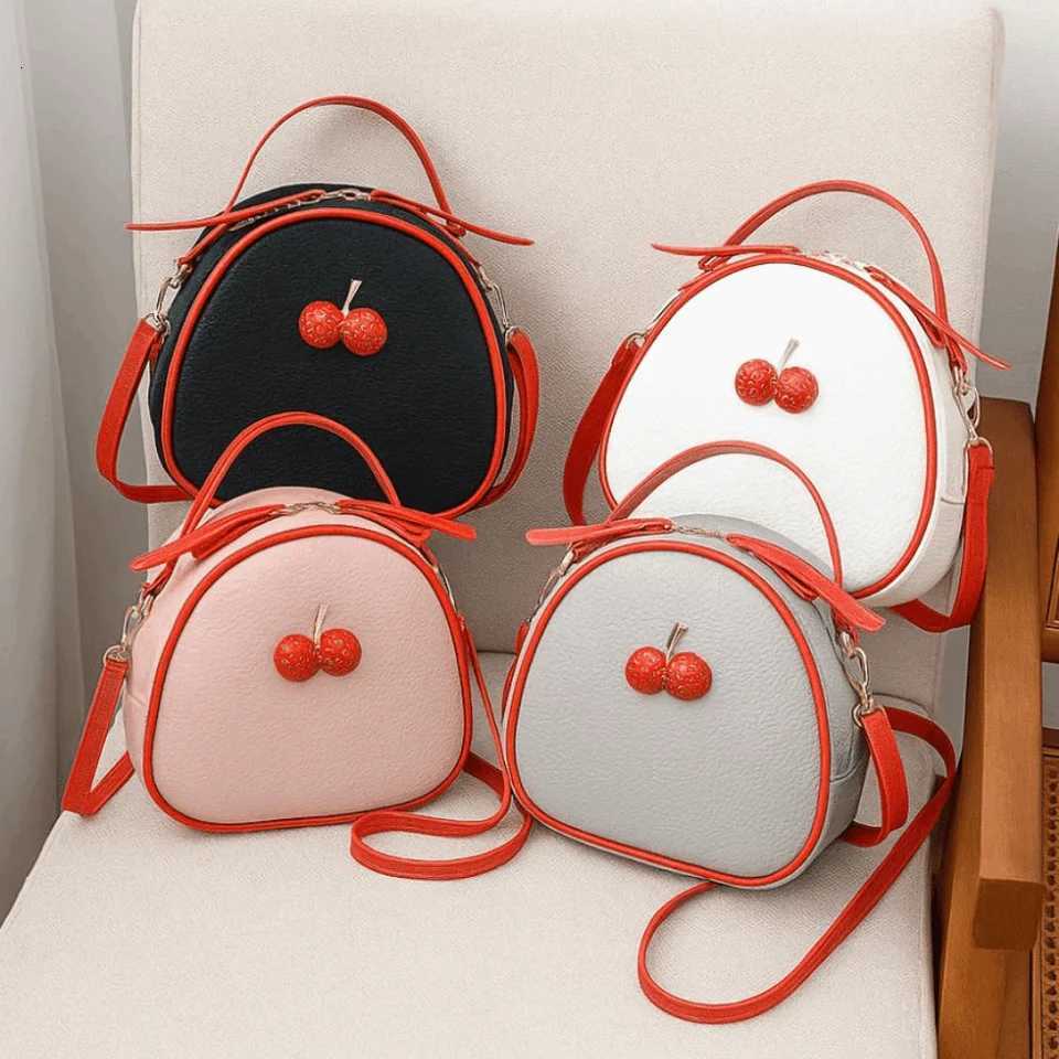 Messenger bag ladies new arrival small size simple cherry design shoulder bag small backpack tote bagT251121