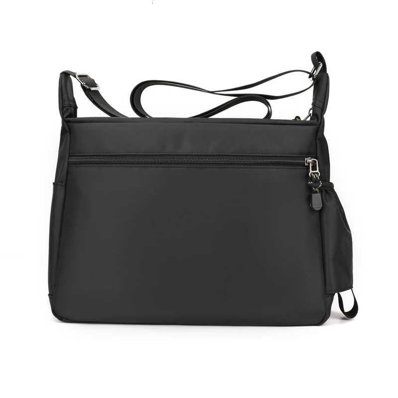 Minimalist Mens Shoulder Bag Large Capacity Durable Mens Crossbody Bag Waterproof Nylon Multi-Compartment Casual Mens BagT251121