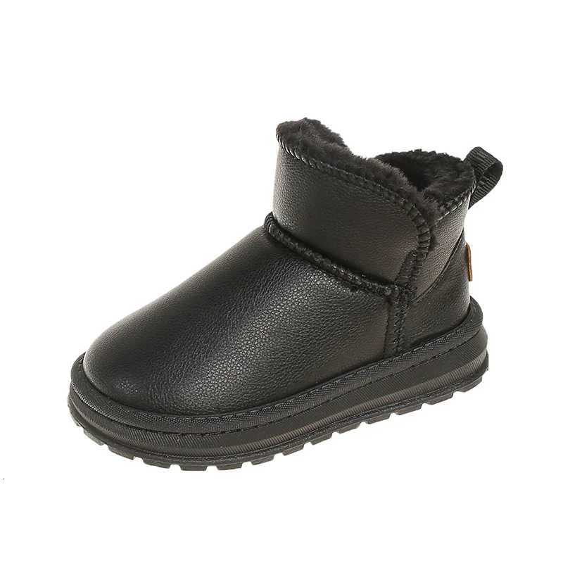 Winter fleece-lined thickened warm boots for boys and girls fashionable non-slip and comfortable cotton shoes for childrenW251121