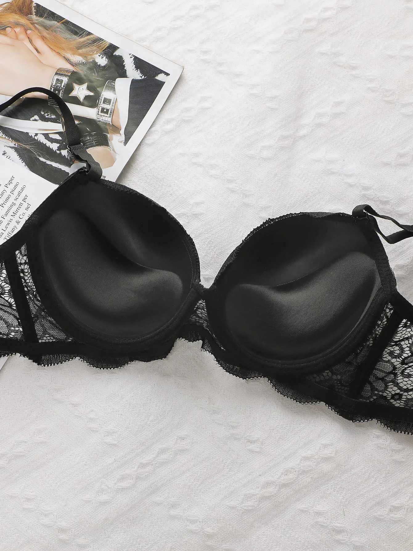 Ladies Leopard Print Lace Bralette Sexy With Steel Ring Lingerie Comfortable Lifting Underwear Triangle Underwear Set B2076XJ251106