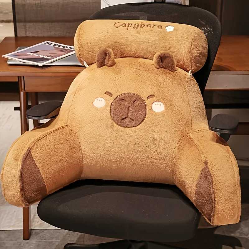 Lovely Capybara Backrest Cushion Large Backrest CushionLumbar Support Triangle Reading Adorable Design C251121