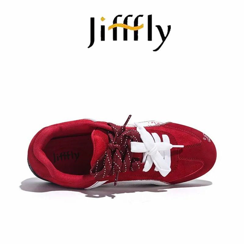 Jifffly brand designer men's and women's casual sports shoes, trendy graffiti wear-resistant synthetic suede leather shoes free delivery