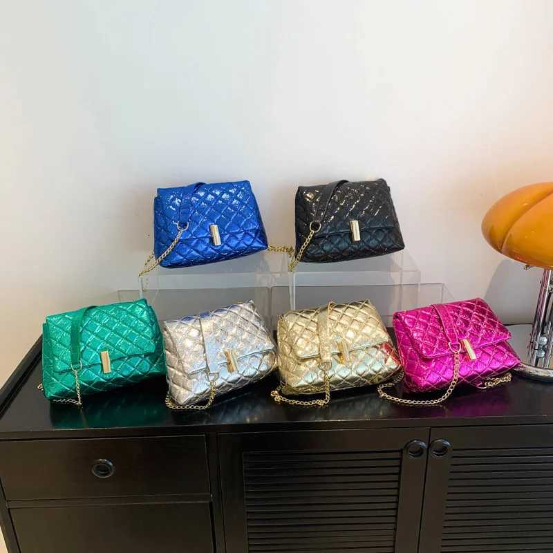 Wen PU Leather Shoder Bag Chic Glitter Design Tote Handbag Sparkly Y2K Cell Phe Bag Fem Crossbody Cmuting Bag Y251121