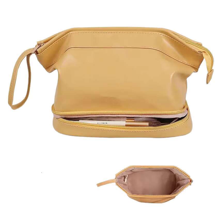 Custom Girls Cosmetic Cases Ladies Double Layer Makeup Bag Women Travel Make up Bags