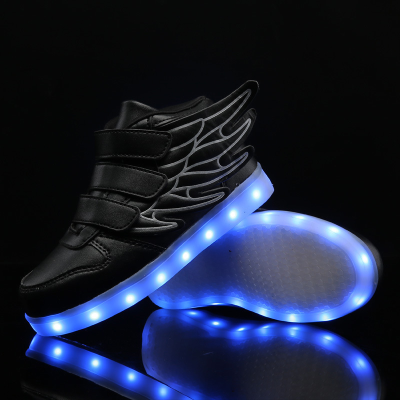 Autumn and winter luminous shoes, luminous shoes, sports shoes, fashionable trendy shoes, LED men's and women's shoes, casual children'