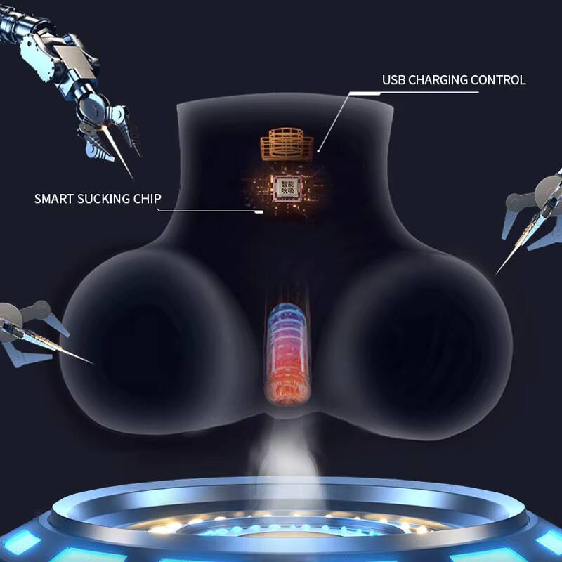 Newest 83KG Silicone Big Buttock with Vibration and Suction Functions Sex Moan Artificial 3D Ass Adults Sex Toys for Men