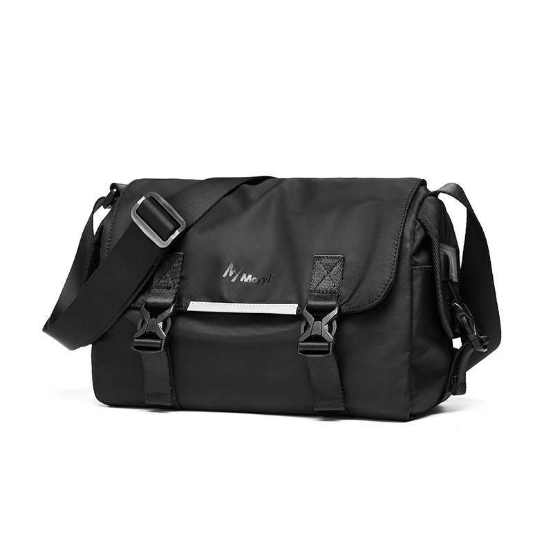 Fashion MOYYI Mtifunctial Men Messenger Bag Waterproof Crossbody Shoder Bag Flip-top Snap 97inch IPAD Bag Reflective Strip Design Y251121