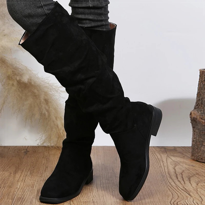 Boots Womens High For Winter Shoes Woman Heels Botas Mujer Knee Women y Long Footwear Snow 251121