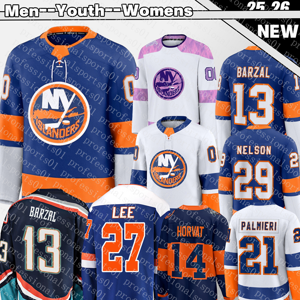 New York Hockey Jerseys islanderses Jersey ny islander jersey #48 Matthew Schaefer #13 Mathew Barzal Bo Horvat Mike Bossy Alex Romanov Simon Holmstrom Jersey