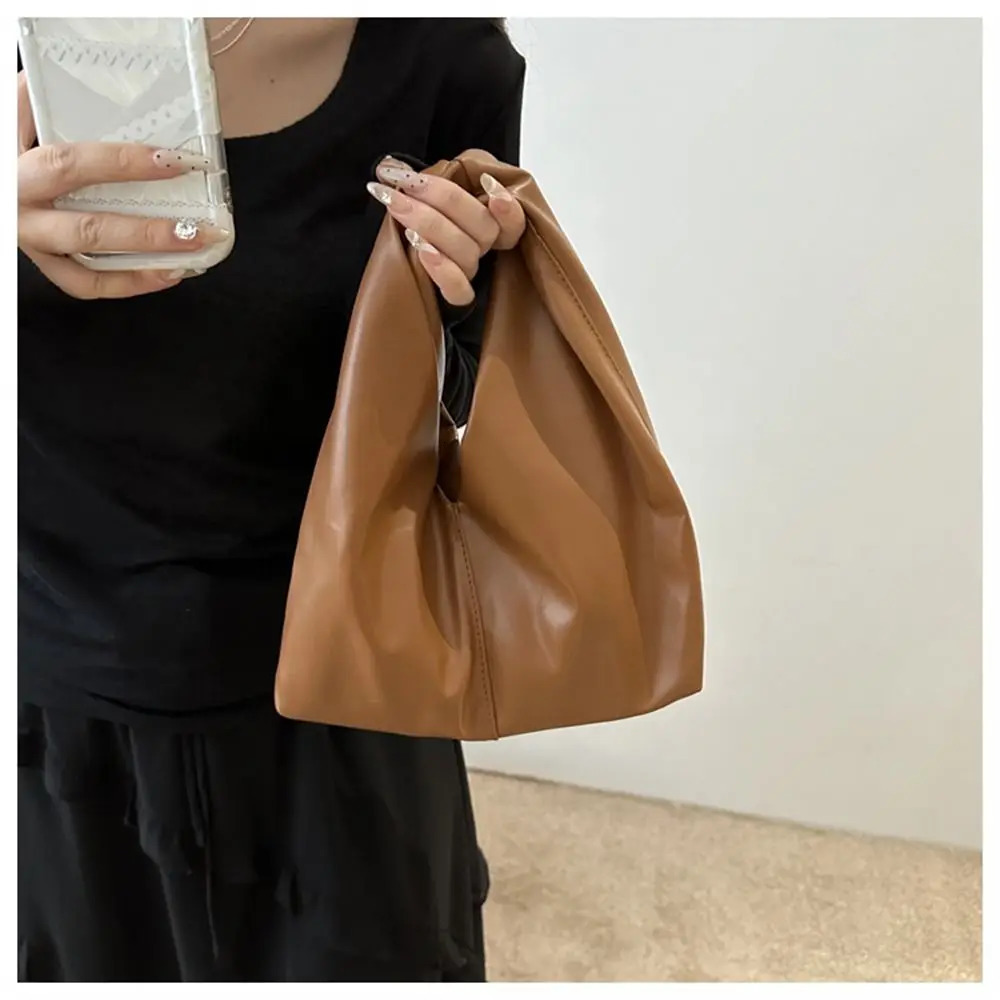 Fashion Soft PU Shoulder Bags Mini Small Handbags Square Pleated Clutch Purse for Women Girls R250421ZYl