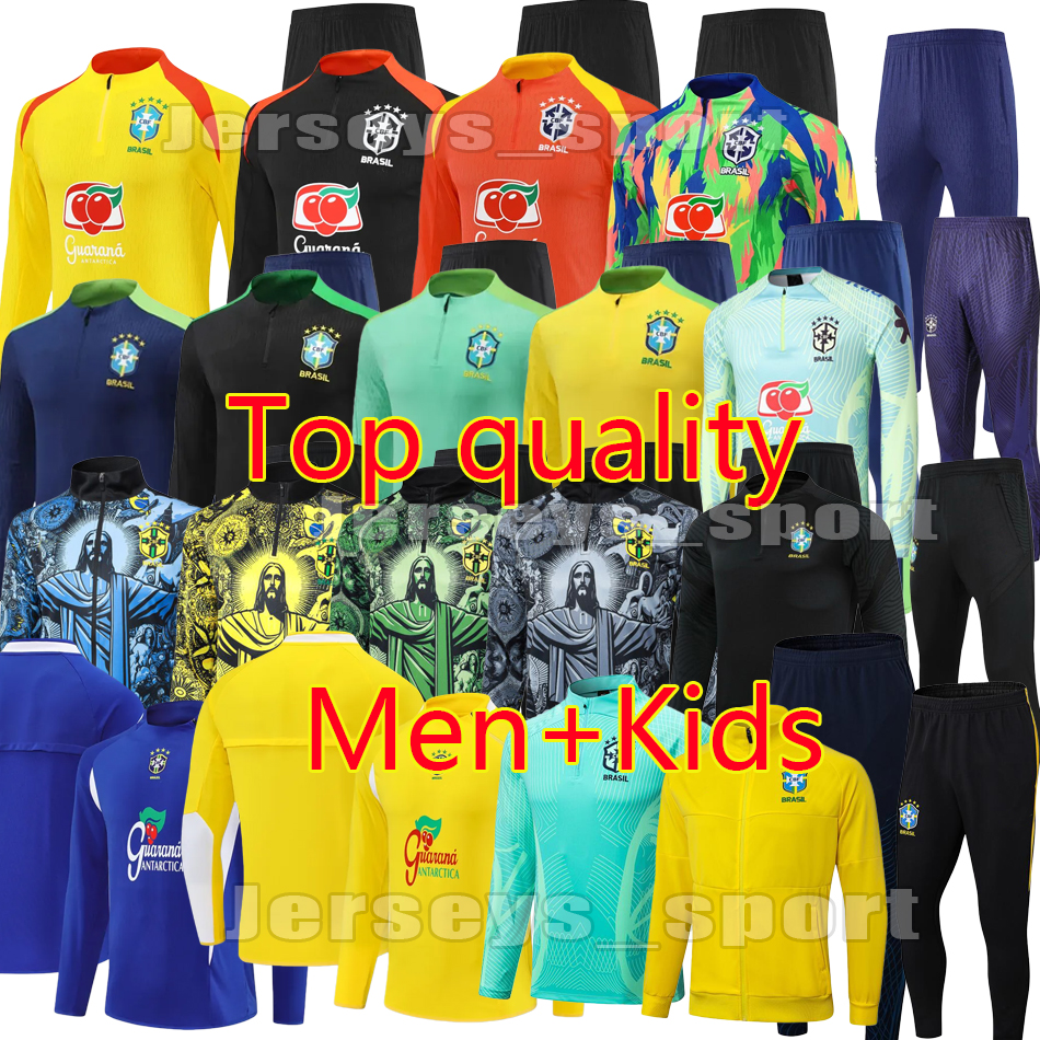 23 24 25 26 brazil tracksuit soccer jersey G.JESUS COUTINHO brasil Camiseta de futbol RICHARLISON 2024 2025 2026 Brazil football shirt maillot kids kit training suit