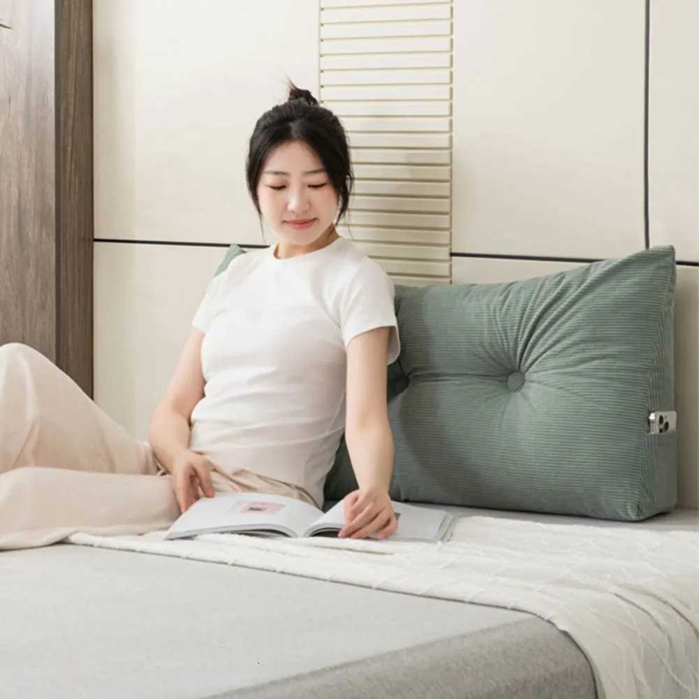 European Headboard Triangular Wedge Headboard Cushion Thickened Bed Headrest Removable Reading Backrest C251121