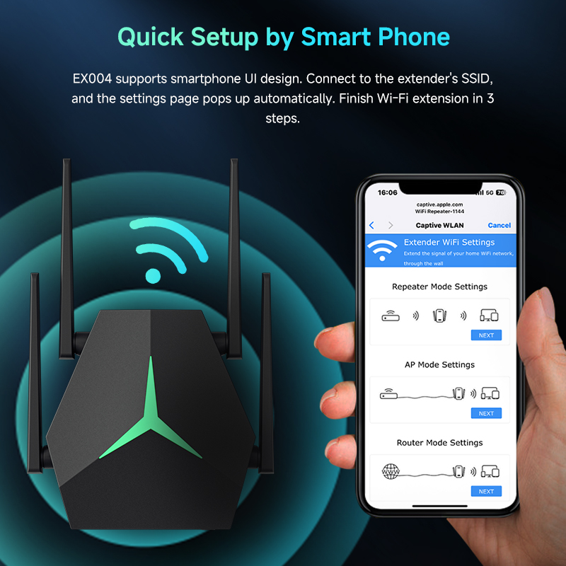 WiFi Range Extender, USB Dual Band 5GHz/2.4GHz WiFi Repeater with 3 Modes & 2 Ethernet Ports 7000 sq.ft, Internet Signal Booster for Whole Home, Plug 