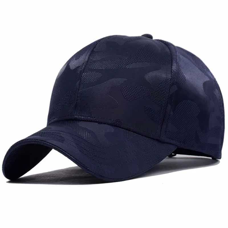 Tactical Baseball Cap Camouflage Sun Caps Military Sport Hats Big Head Men Women Oversize Snapback Hat 56-60cm 60-66cm L251121