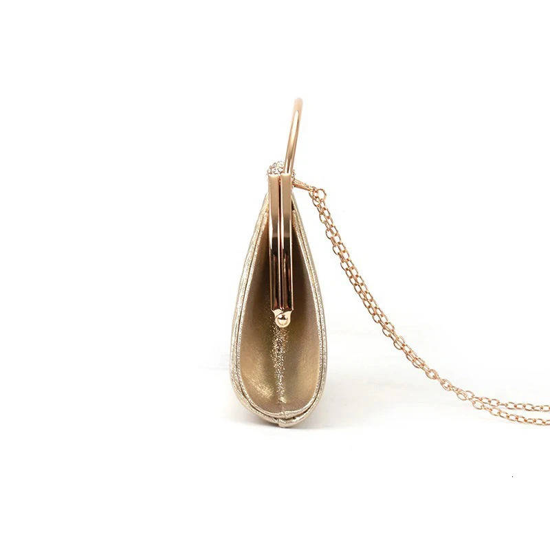 Ladies Wedding Clutch Bag Crossborder Diamondencrusted Dinner Folded Metal Handbag Mini 251121