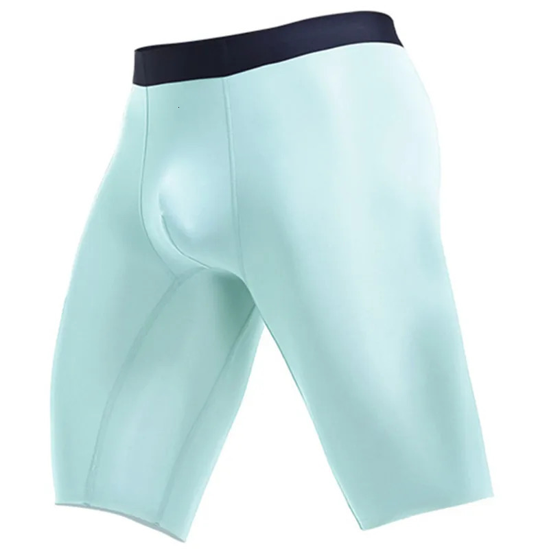 Mens underwear boxing shorts mens ultrathin thin ice silk breathable pockets mid to long leg Cueca Calzoncillos 250417
