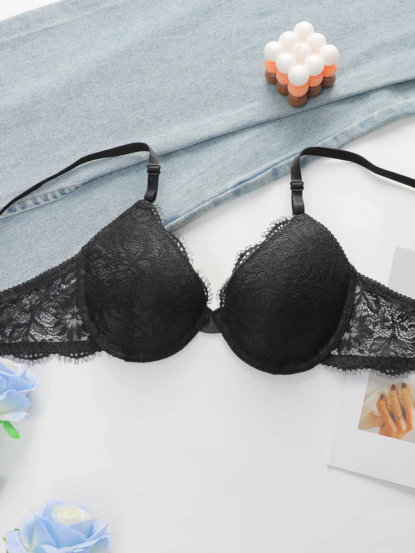 High Quality Simple And Sexy Lace Womens Push Up Two-piece Bra And Underwear A3107XJ251106