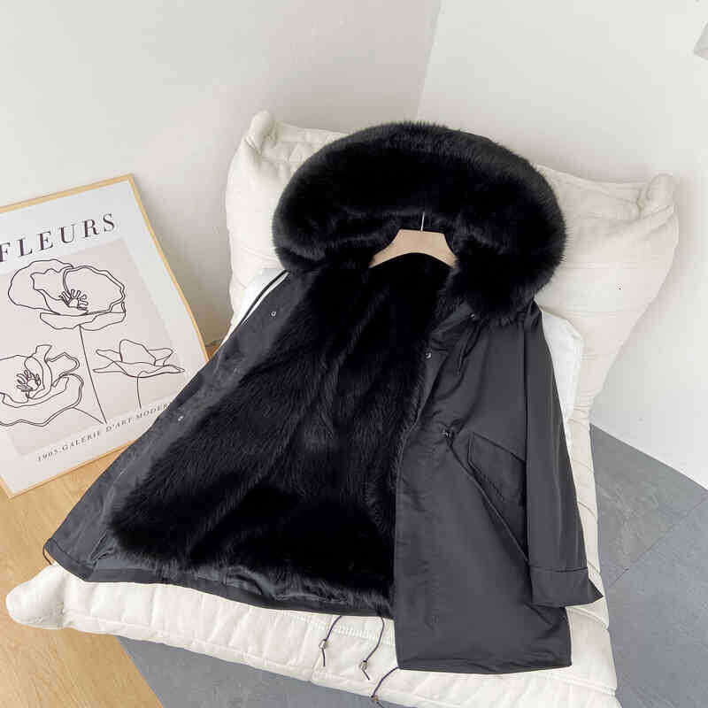 Parka Detachable Winter New Men's MidLength Inner Lining Faux Mink Fur Coat