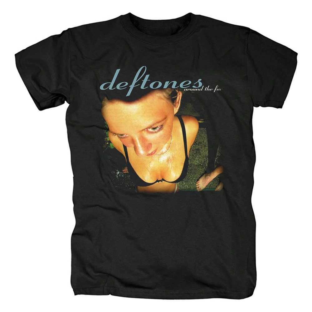 2025 Deftones Cotton Singer Band T-shirt Mens Hip Hop Rock T-shirt Fashion Short Sleeve T-shirt Summer Extra Large T-shirt Top X250421