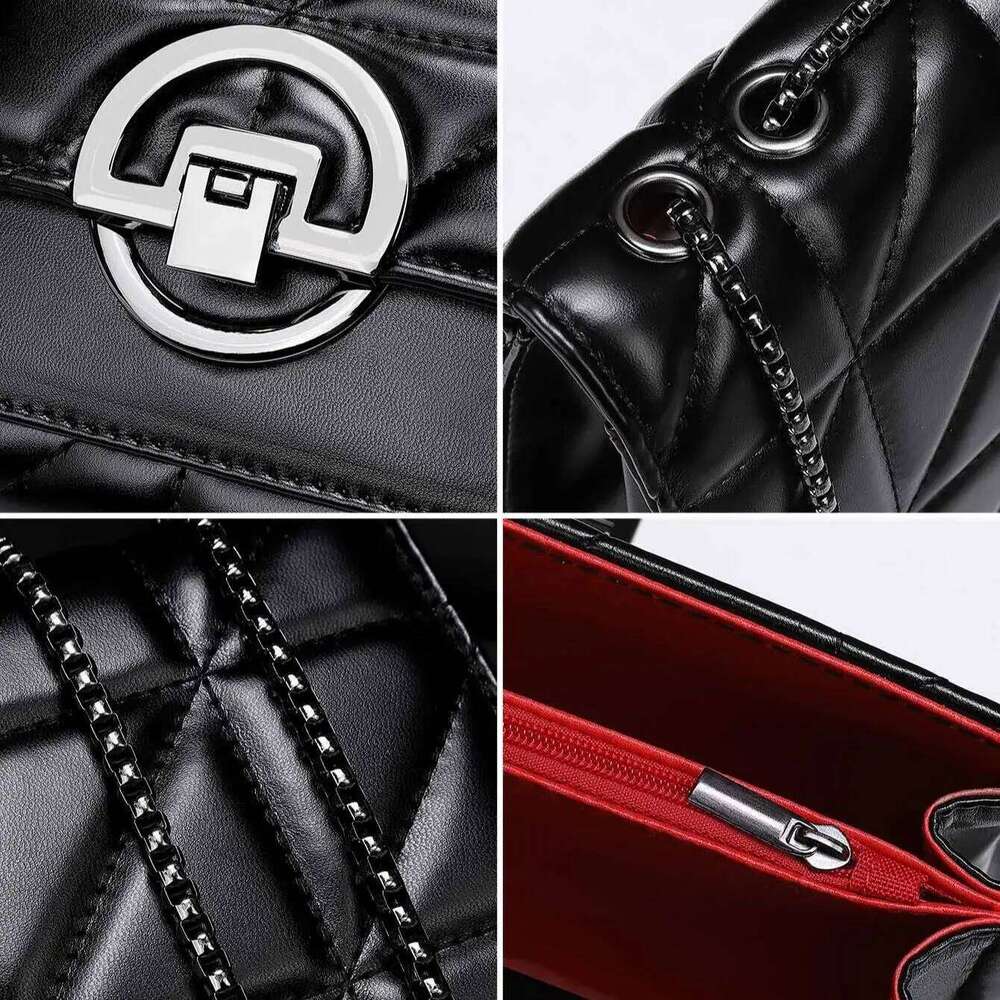 Designer Bags New Autumn Winter Style Fashionable And Versatile Mini Plaid Crossbody Bag Classic Flip Shoulder Bag Free Labubu Pendant As A Gift