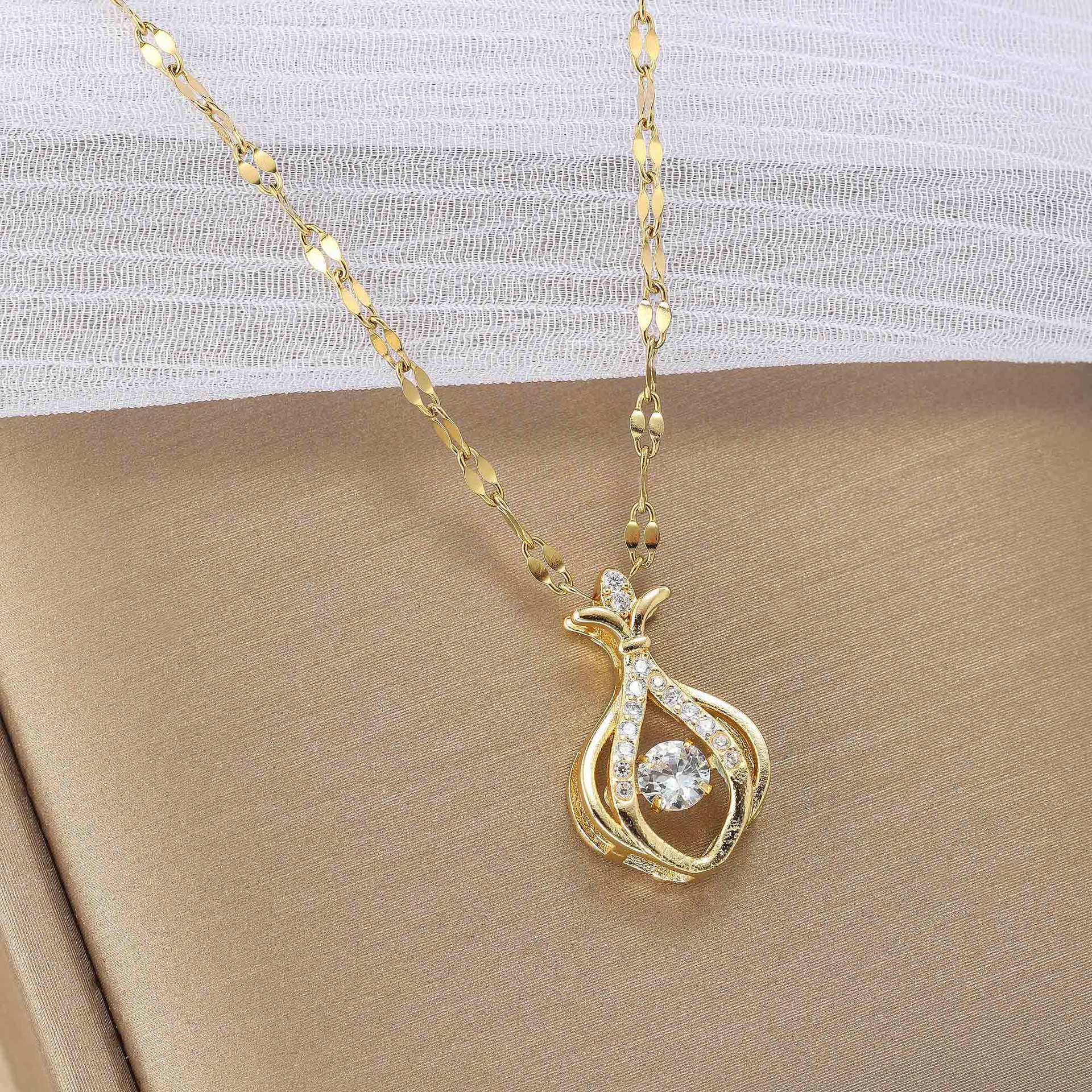 Luxury Niche INS Minimalist Collarbone Chain moissanite chain designer necklace designer necklace for woman diamond chain luxury jewelry women mens ne - view 3