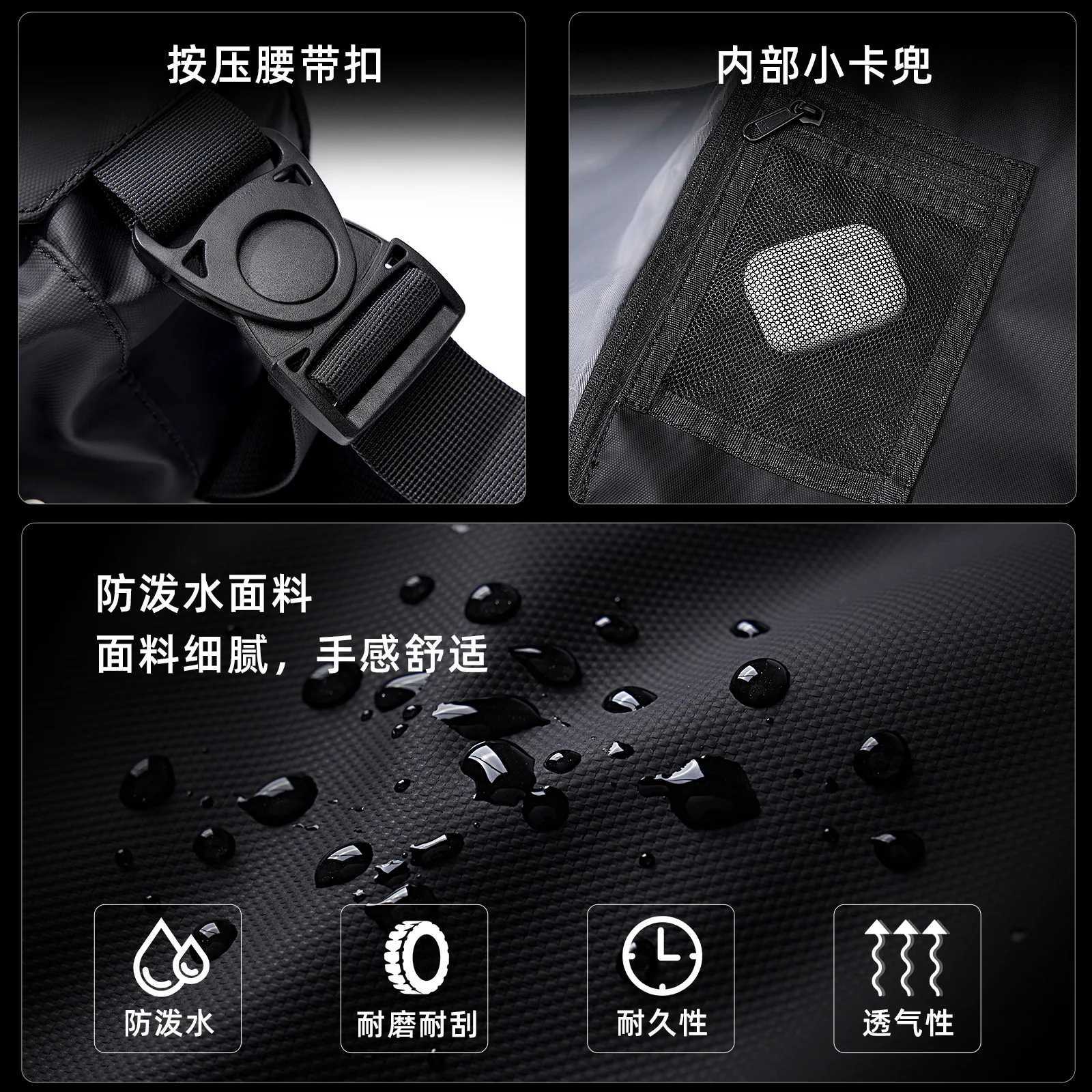 Fashion Tangcool Design14 Inch Shoder Bag for Men Large Capacity Crossbody Bag Waterproof Sport Travel Bag for 13 Inch Laptop Ipad Y251121