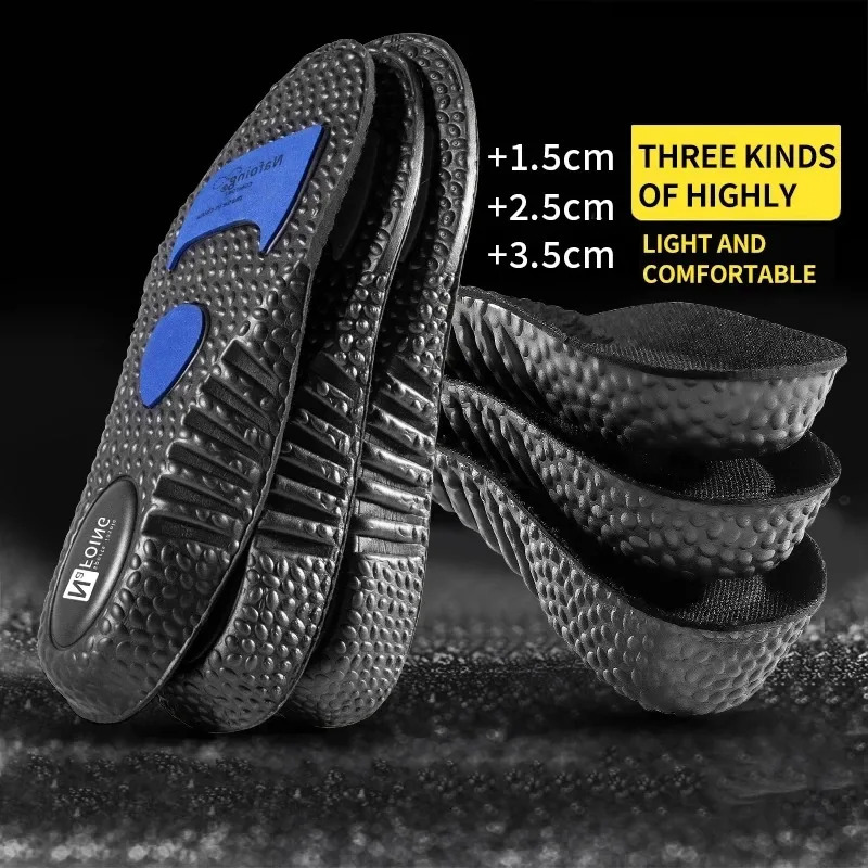 Height Increase Templates Sports Insoles for Feet Deodorant Orthopedic Insole Shoes Shock Absorption Shoe Sole Men Women 251121