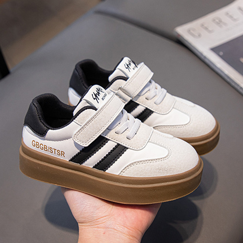 Children Sneaker Boys Shoes Leather Flat Kids Shoes for Girl Lightweight Walkfashion Sports Running Tennis Boy Sneaker Walking Outdoor Sizes 27 - 38 W