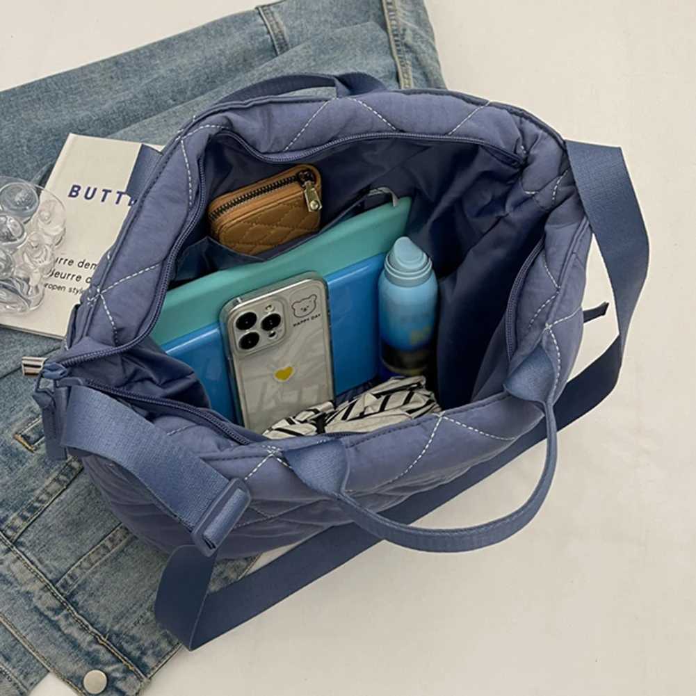 Wen Puffer Hobo Handbag Zipper Fluffy Crossbody Bag Large Capacity Padded Shoder Bag Sahel Travel Bag Cmuting Bag Y251121