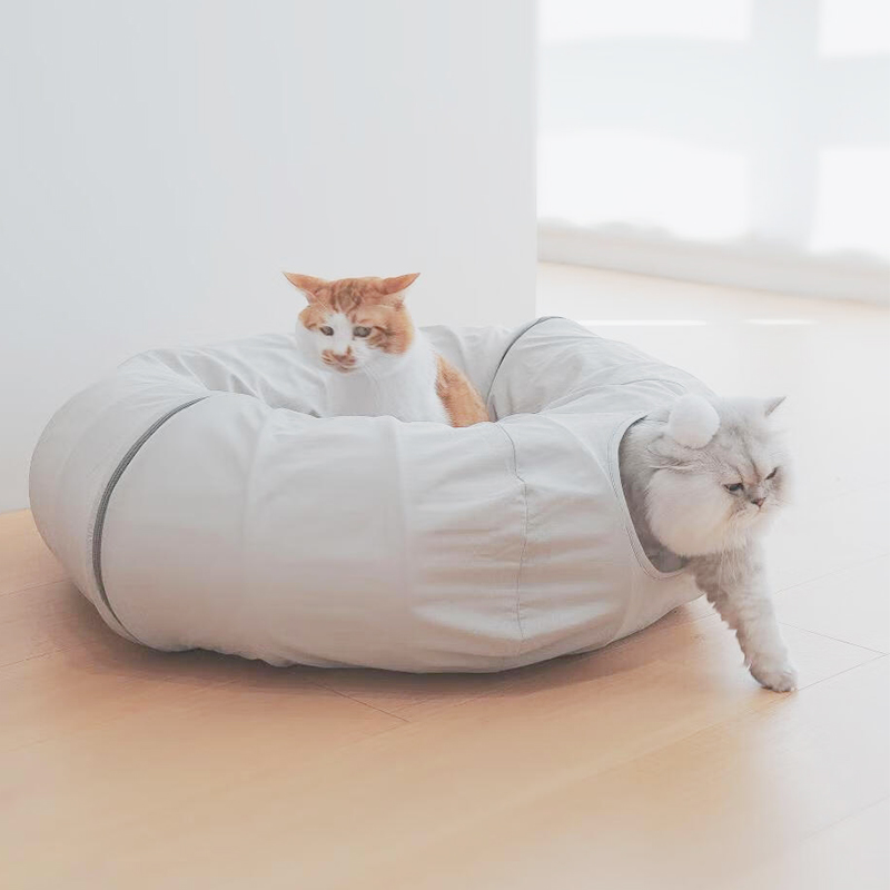 Interactive Hideaway Tunnel Set - Essential Accessory for Indoor Cats