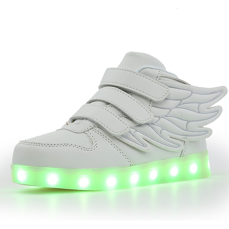 Autumn and winter luminous shoes, luminous shoes, sports shoes, fashionable trendy shoes, LED men's and women's shoes, casual children'