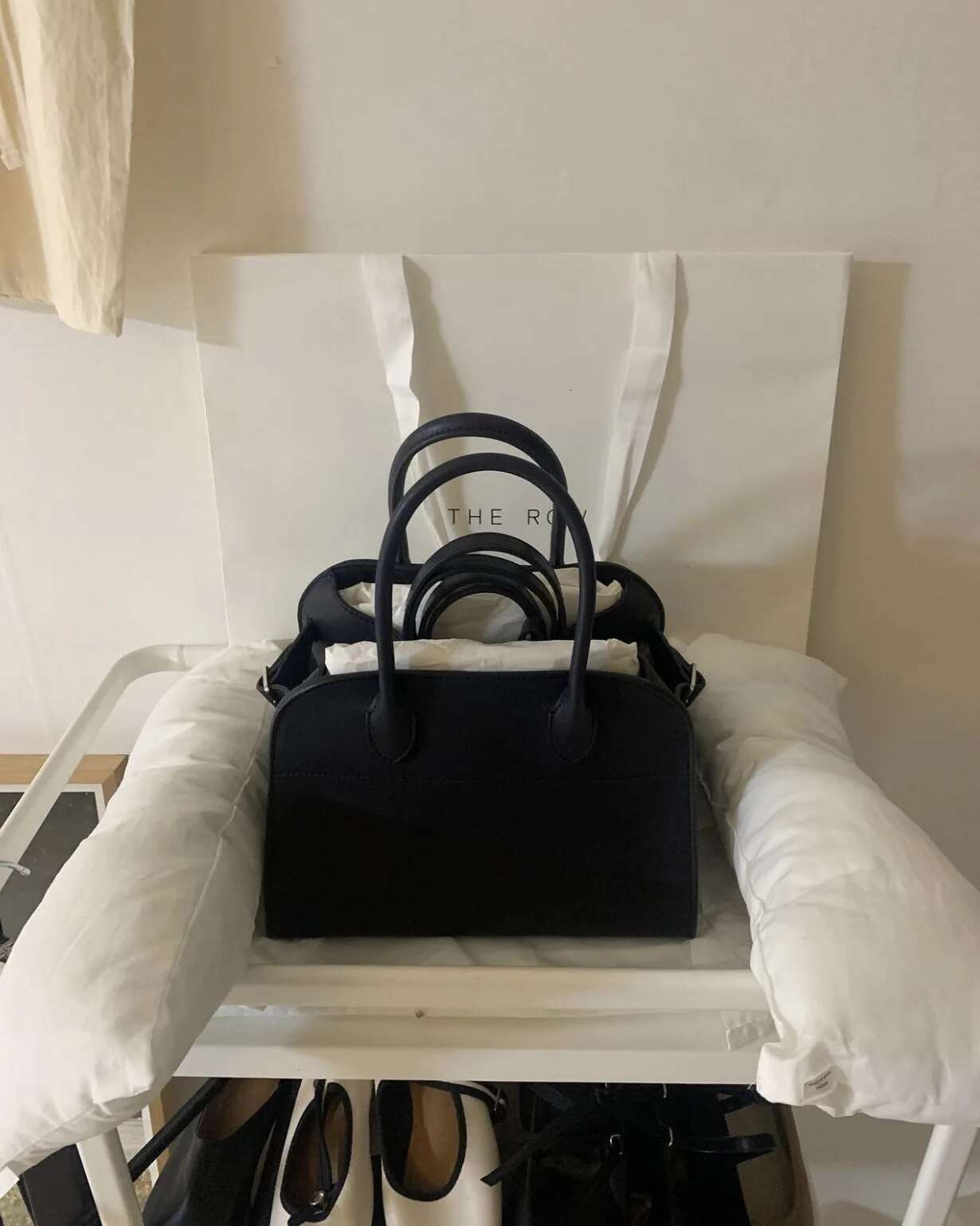 Genuine Leather Womens Margaux 15 Handbag Large Capacity Fashion Shopping Tote High Quality Designer Bag