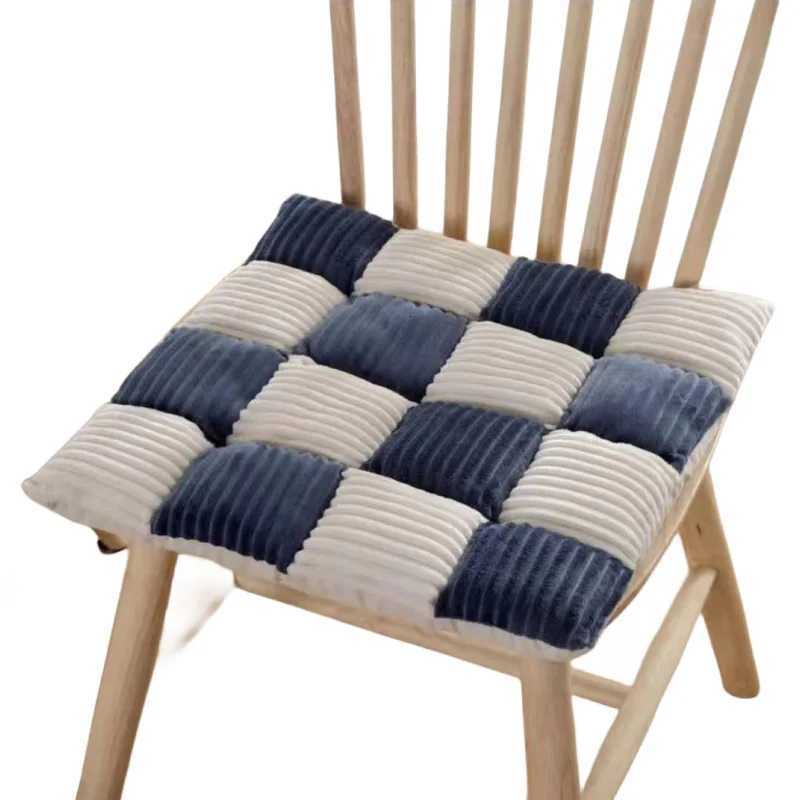 Corduroy Cushion Office Chair Cushion Plaid Thickened Student Dining Chair Cushion Bedroom Bay Window Tatami Sofa Floor Cushion C251121