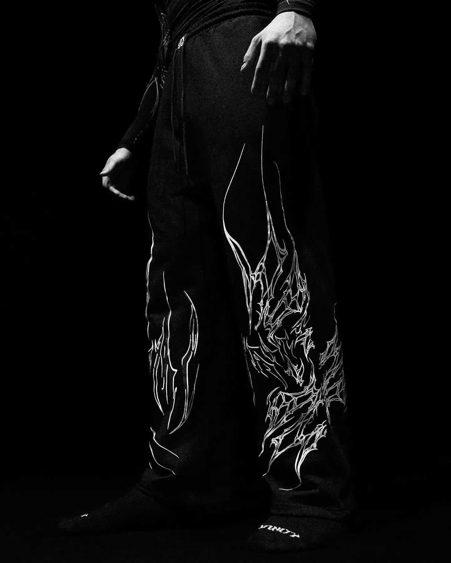 Breathedivity sweatpants for mens fitness Abyssal Void Darkness style oversized high-quality printing casual fast drying Trouser X250421