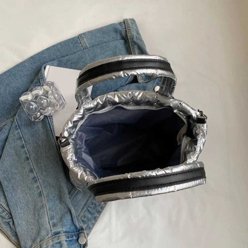 Quilted Padded Tote Bag Nyl Solid Color Sahel Puffer Crossbody Bag Wen Shoder Bags Ladies Large Capacity Handbag Y251121