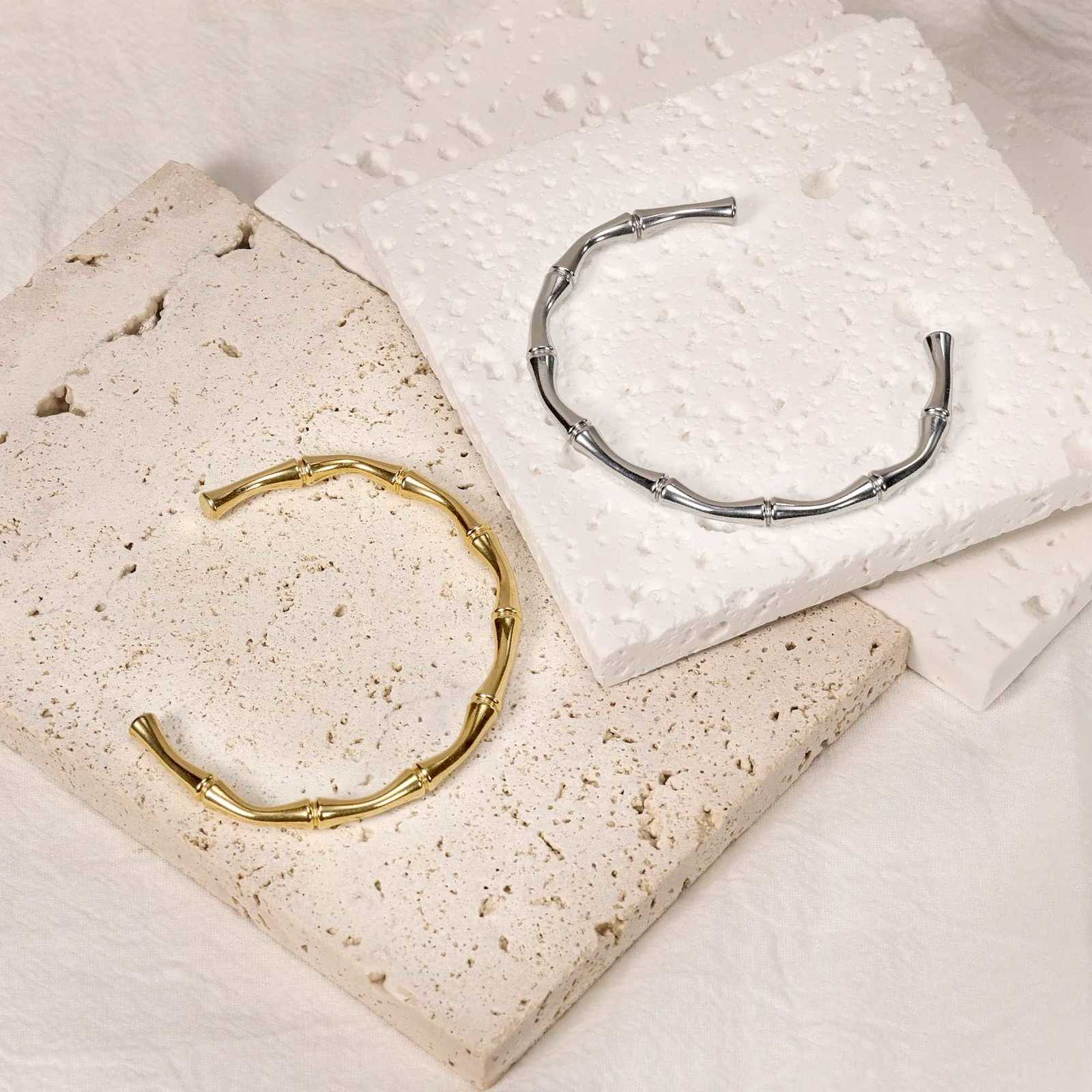 Classic Bracelet Design Gold Color Waterproof Stainless Steel Luxury Brand Sparkling Zircon Bangles for Women Gift JewelryW251121