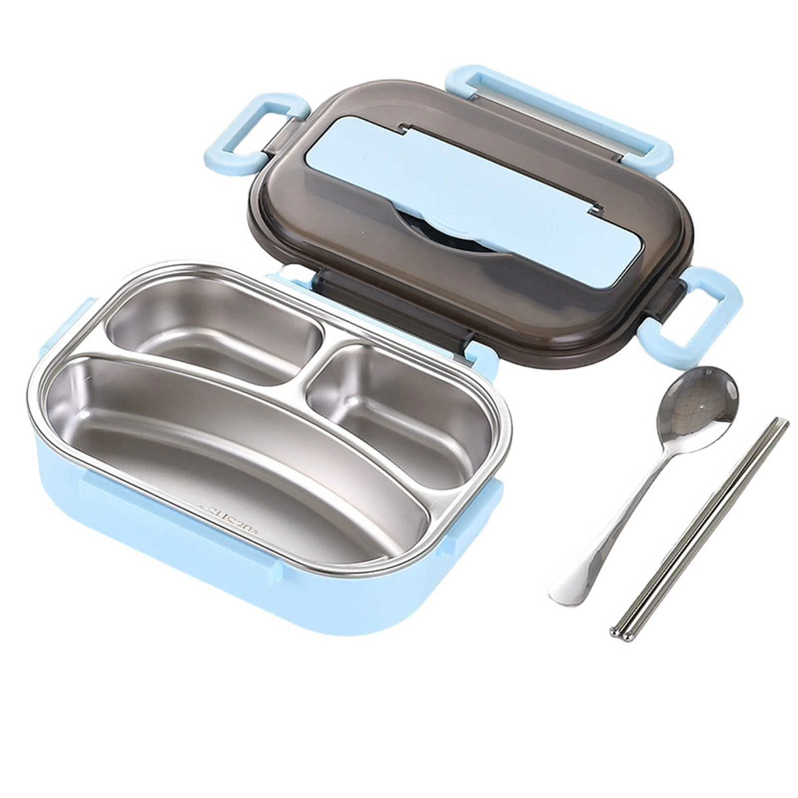 Stainless Steel Bento Box Lunch Tableware Bento Box Insulated Leakproof Food Container Lunch Box Japanese Food Warmer TablewareM251121