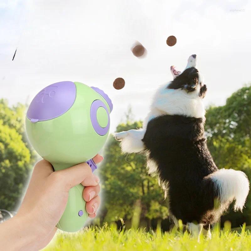 Update Pet Multifunctional Training Throwing Food Gun Cat Dog Laser Toys Creative Feeding Outdoor Boredom Relief Artifacts