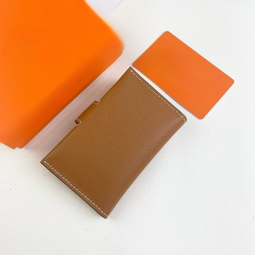 Real Cow Leather Card Holders Designer New Wallet With Orginal Box Passport Pouch ID Case Pocket Women Men Bag Vintage Pebble Cardholder Credit Card Thin Bus Card 2965