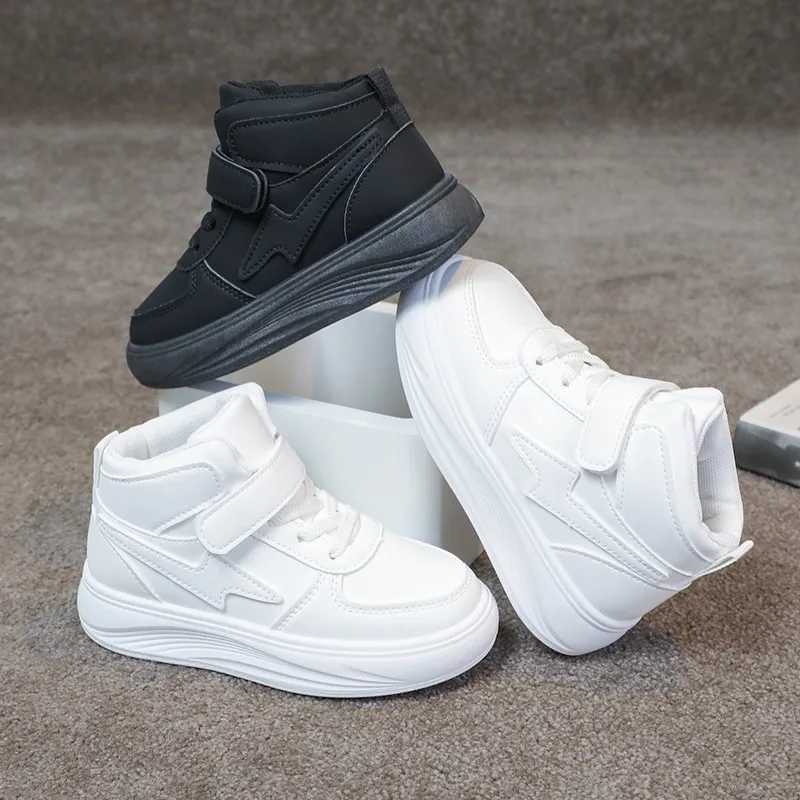 Childrens Sneakers Autumn Winter Boys Sport Girls Warm Cotton Lined Casual White Student Shoes Teen Running Flats J251121 XJ260303