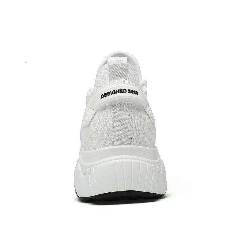 Summer Men Elevator Shoes Breathable Mesh Height Increase Sneakers Inner Length 7cm Outdoor Leisure White Taller 251121