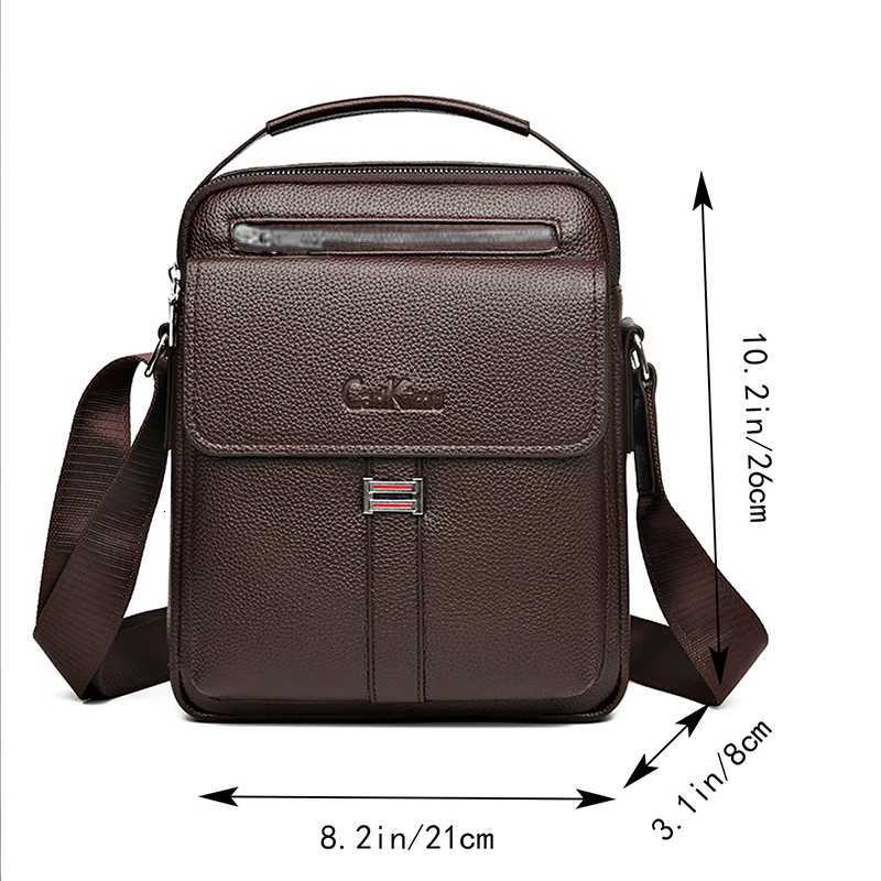 Mens Genuine Leather Crossbody Shoulder Bags High Quality Tote Fashion Business Man Messenger Bag Leather Bags Fanny PackT251121