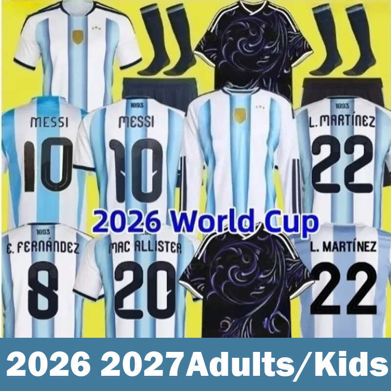25 26 27 Argentinas soccer Jersey MESSIS GARNACHO DE PAUL National Team MARTINEZ Fans Player versio Maradona Football Shirts 2025 2026 2027 FERNANDEZ Women men kids