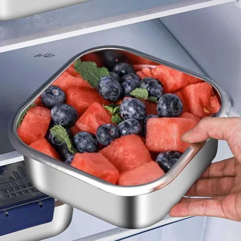 Large Capacity 316 Stainless Steel Lunch Box Sealed Anti-Drip Salad Fruit Food Container for Camping And PicnicsM251121