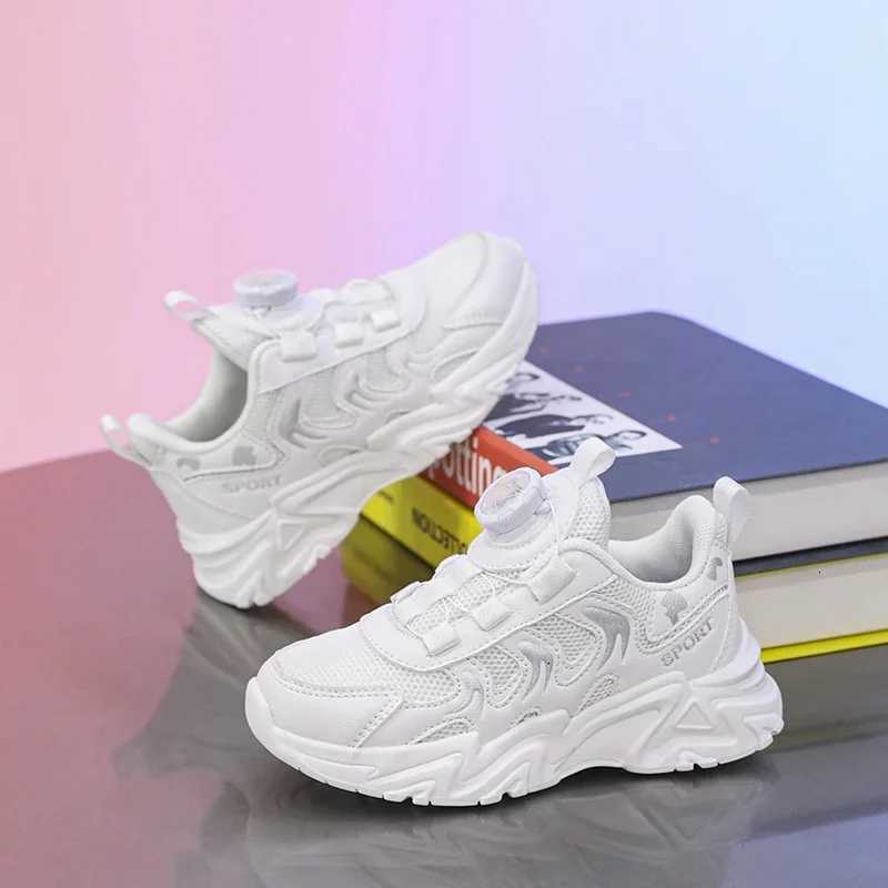 hildrens rotating button sports shoes New fall model net soft sole casual shoes boys outdoor student shoesW251121