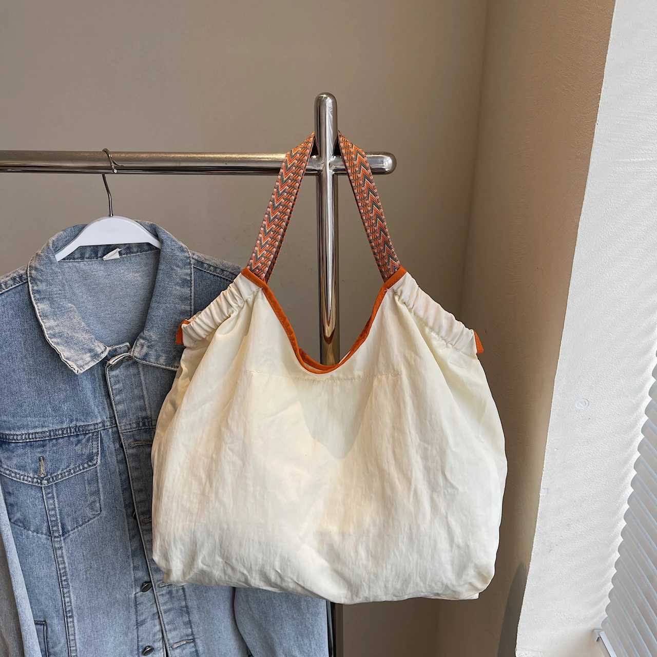 Sweet Floral Cloth Shoulder Bags Women Large Capacity Waterproof Oxford Casual Totes Lazy Style Leisure Flower Handbags For GirlT251121